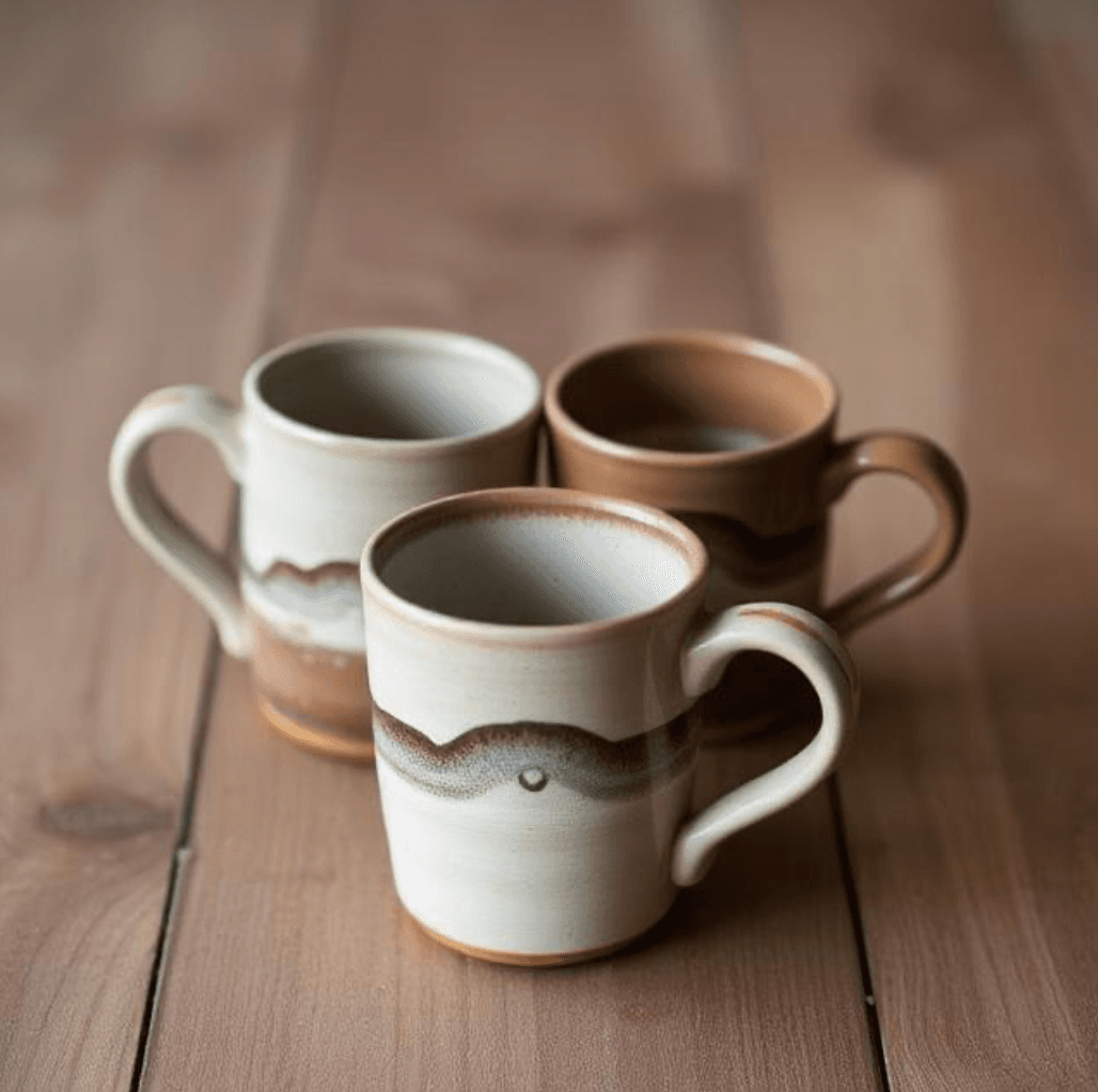 Thrown Clay Mug — Ash Glaze